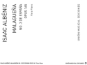 Malaguena op.165,3 para piano