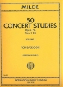 50 Concert Studies op.26 vol.1 (nos.1-25) for bassoon