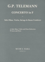 Konzert F-Dur fr Oboe, Violine, Streicher und Bc fr Oboe, Violine und Klavier