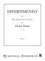 Divertimento op.150 fr Flte, Klarinette und Fagott,  Stimmen Verlagskopie