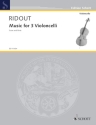 Music for 3 violoncelli score and parts