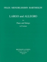 Largo und Allegro d-Moll fr Klavier und Streichquartett Stimmen