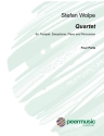 Quartet for trumpet, tenor saxophone, piano and percussion score and parts