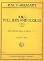 4 Preludes and Fugues (Bach) KV404a for string trio parts