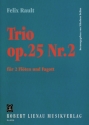 Trio op.25,2 fr 2 Flten und Fagott Partitur und Stimmen