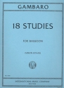 18 Studies for bassoon