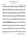 Sonate g-Moll Nr.1 fr 2 Violinen und Bc Kontrabass