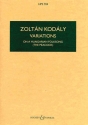 Variatons on a hungarian Folksong for orchestra study score