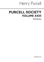 SERVICES THE WORKS OF HENRY PURCELL VOL.23 FOR CHOIR WITH ORGAN AND B.C.,  PARTITUR