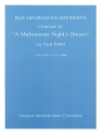 Overture to a Midsummer Night's Dream for 4 flutes parts