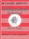 Les illuminations de Rimbaud op.18 fr hohe Singstimme und Streichorchester,  Klavierauszug