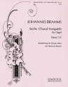 6 Choralvorspiele aus op.122 fr Klavier