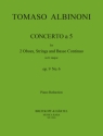 Concerto à 5 op.9,6 für 2 Oboen und Streicher Ausgabe für 2 Oboen und Klavier
