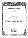 MINUET AND ALLEGRO FOR CLARINET AND PIANO VOXMAN, H.,  ARR.