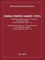 Omnia tempus habent Kantate fr Sopran und 17 Soloinstrumente Partitur