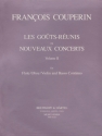 Les gouts-reunis (nouveaux concertos) vol.2 (nos.9-14) for flute, (oboe,vl) and bc parts