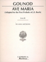 Ave Maria fr tiefe Stimme und Klavier (D-Dur, la/en)