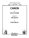 Canon for 4 violoncellos score+parts