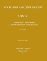 Adagio KV484a (KV411) for 2 clarinets and 3 basset horns score and parts