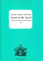 Sextet Bb major op.18 for 2 flutes, 2 oboes, 2 clar, 2 horns, 2 bassoons,  score and parts