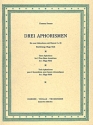 3 Aphorismen fr 2 Akkordeons mit Manual 1 und 3 Partitur