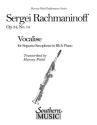 Vocalise op.34,14 for soprano sax and piano