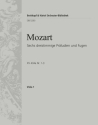 6 dreistimmige Prludien und Fugen KV404a Nr.1-3 fr Streicher Viola