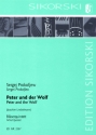 Peter und der Wolf  fr Flte, Oboe, Klarinette, Horn und Fagott Partitur und Stimmen