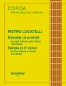 Sonate e-Moll op.5,2 fr 2 Violinen (Flten) und Gitarre (Bc) Partitur und Stimmen