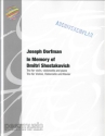 In Memory of Dmitri Schostakowitsch for violin, violoncello and piano parts