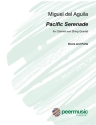 Pacific Serenade for clarinet and string quartet score and parts