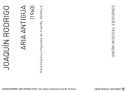 Aria Antigua for flute and strings score