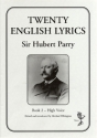 20 English Lyrics Vol.2 for high voice and piano Pilkington, Michael, Ed