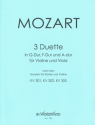 3 Duette nach Sonaten fr Violine und Klavier: fr Violine und Viola 