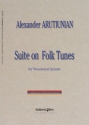 Suite on Folk Tunes für Flöte, Oboe, Klarinette, Horn und Fagott Partitur und Stimmen