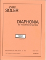 Diaphonia for 3 flutes, 3 oboes, 2 clarinets, bass clarinet, 4 bassoons and 4 horns,   score