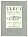 Elegy in memory of Amurice Ravel for 4 horns, 3 trumpets, trombone, tumpani, percussion and 2 harps,  score