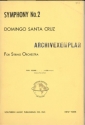 Symphony no.2 for orchestra score