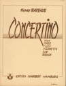 Concertino fr Klavier, Flte, Klarinette, Horn und Fagott Partitur und Stimmen
