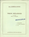 3 Melodies pour chant et piano