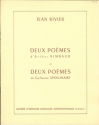 2 Poemes de Rimbaud - 2 poemes de Apollinaire pour chant et piano (frz)