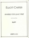 Warble for Lilac-Time for voice and orchestra score