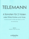 6 Sonaten op.2 Band 2 (Nr.4-6) fr 2 Violen 2 Spielpartituren