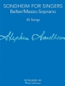 Sondheim for Singers: for belter/mezzo soprano and piano score