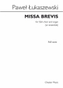 CH87043 Missa brevis for female chorus and chamber orchestra score