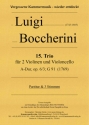 Trio A-Dur Nr.15 op.6,3 G91 fr 2 Violinen und Violoncello Partitur und Stimmen