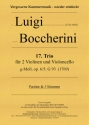 Trio g-Moll Nr.17 op.6,5 G93 fr 2 Violinen und Violoncello Partitur und Stimmen