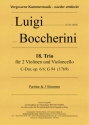 Trio C-Dur Nr.18 op.6,6 G94 fr 2 Violinen und Violoncello Partitur und Stimmen