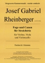 Fuge und Canon fr Violine, Viola und Violoncello Partitur und Stimmen