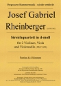 Streichquartett d-Moll JWV59 fr 2 Violinen, Viola und Violoncello Partitur und Stimmen